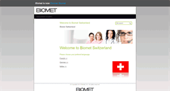 Desktop Screenshot of biometorthopaedics.ch