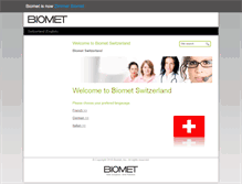 Tablet Screenshot of biometorthopaedics.ch