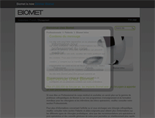 Tablet Screenshot of fr.biometorthopaedics.ch